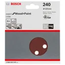 Bosch 125mm C430 Wood Sanding Disc - 125mm, 240g, Pack of 5