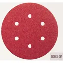 Bosch Red Wood Sanding Disc 150mm - 150mm, 40g, Pack of 5