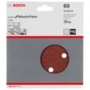 Bosch Red Wood Sanding Disc 150mm - 150mm, 60g, Pack of 5
