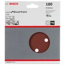 Bosch Red Wood Sanding Disc 150mm - 150mm, 180g, Pack of 5