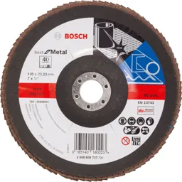 Bosch Zirconium Abrasive Flap Disc - 180mm, 40g