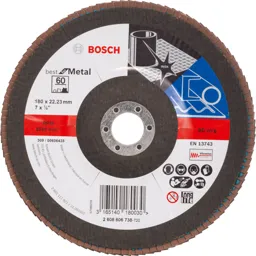 Bosch Zirconium Abrasive Flap Disc - 180mm, 60g