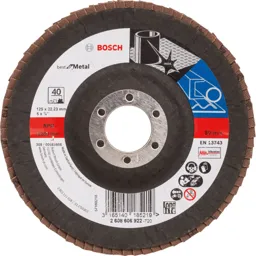 Bosch Zirconium Abrasive Flap Disc - 125mm, 40g