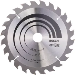 Bosch Optiline Wood Cutting Saw Blade - 235mm, 24T, 30mm