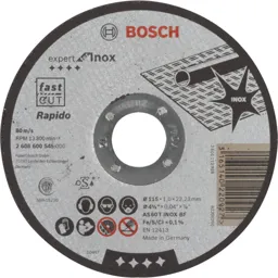 Bosch Expert Inox Thin Metal Steel Cutting Disc - 115mm