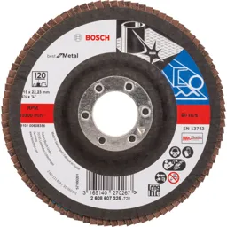 Bosch X571 Best for Metal Straight Flap Disc - 115mm, 120g, Pack of 1