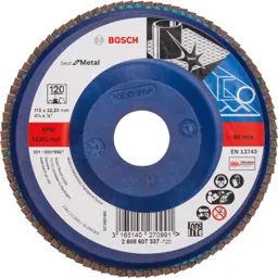 Bosch X571 Best for Metal Straight Flap Disc - 115mm, 120g, Pack of 1