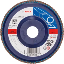 Bosch Expert X551 for Metal Straight Flap Disc - 125mm, 120g, Pack of 1