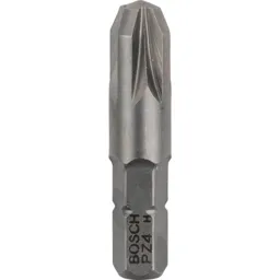 Bosch Extra Hard Pozi Screwdriver Bits - PZ4, 32mm, Pack of 3