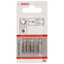 Bosch Extra Hard Torx Screwdriver Bit - T30, 25mm, Pack of 3