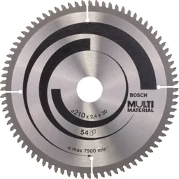 Bosch Multi Material Cutting Mitre and Table Saw Blade - 210mm, 80T, 30mm