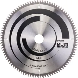 Bosch Multi Material Cutting Mitre and Table Saw Blade - 254mm, 96T, 30mm