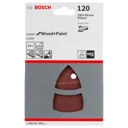 Bosch Punched Hook and Loop Multi Sanding Sheets - 93mm x 102mm, 120g, Pack of 10