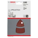 Bosch Punched Hook and Loop Multi Sanding Sheets - 93mm x 102mm, 180g, Pack of 10
