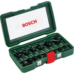 Bosch 15 Piece 8mm Shank Router Bit Set