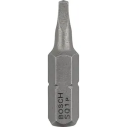 Bosch Square Extra Hard Screwdriver Bit - R1 Square, 25mm, Pack of 3