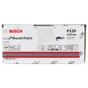 Bosch C470 Punched Quick Fit Delta Sanding Sheets for Paint and Wood - 93mm x 93mm, 120g, Pack of 50