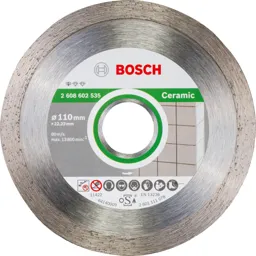 Bosch Diamond Cutting Disc for Ceramic , Porcelain and Stone - 110mm