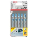Bosch T121AF Speed Metal Cutting Jigsaw Blade - Pack of 5
