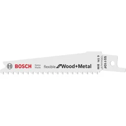 Bosch S511DF Flexible Wood and Metal Cutting Reciprocating Saw Blades - Pack of 5
