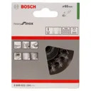 Bosch 0.35mm Inox Knotted Wire Cup Brush - 65mm, M14 Thread