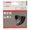 Bosch 0.35mm Inox Knotted Wire Cup Brush - 100mm, M14 Thread