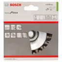 Bosch 0.35mm Inox Knotted Wire Wheel Brush - 115mm, M14 Thread