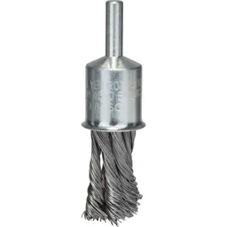 Bosch 0.35mm Knotted Steel Wire Pencil Brush - 20mm, 6mm Shank
