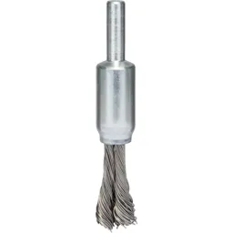 Bosch 0.35mm Knotted Inox Steel Wire Pencil Brush - 10mm, 6mm Shank