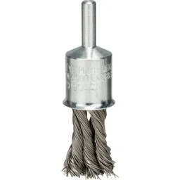 Bosch 0.35mm Knotted Inox Steel Wire Pencil Brush - 20mm, 6mm Shank