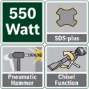 Bosch 550W 240V Corded SDS+ drill PBH2100RE