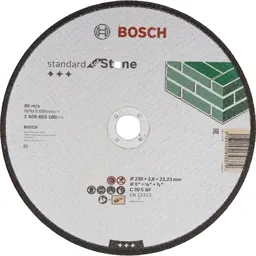 Bosch Standard Stone Cutting Disc - 230mm, 3mm, 22mm