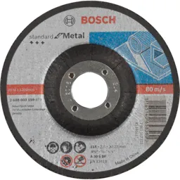 Bosch Standard Depressed Centre Metal Cutting Disc - 115mm, 2.5mm, 22mm