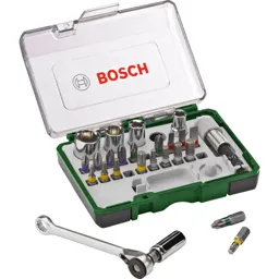 Bosch 27 Piece Ratchet Screwdriver Bit and Socket Set