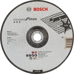 Bosch Rapido Best Depressed Centre Inox Cutting Disc - 230mm, 1.9mm, 22mm