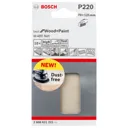 Bosch M480 Net Hook and Loop Sanding Sheets - 70mm x 125mm, 220g, Pack of 10