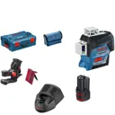 Bosch GLL 3-80 C 12v Cordless Connected Line Laser Level - 1 x 2ah Li-ion, Charger, Case
