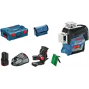 Bosch GLL 3-80 CG 12v Cordless Connected Green Line Laser Level - 1 x 2ah Li-ion, Charger, Case