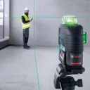 Bosch GLL 3-80 CG 12v Cordless Connected Green Line Laser Level - 1 x 2ah Li-ion, Charger, Case