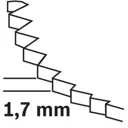 Bosch MACZ 145 BB Large Metal and Wood Starlock Max Oscillating Multi Tool Segment Saw Blade - 145mm, Pack of 1