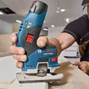 Bosch GKF 12 V-8 12v Cordless Fixed Base Palm Router - 2 x 3ah Li-ion, Charger, Case