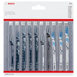 Bosch 10 Piece Jigsaw Blade Set for Wood and Metal