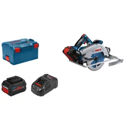 Bosch GKS 18V-68 GC BITURBO 18v Brushless Guide Rail Compatible Connected Circular Saw 190mm - 2 x 5.5ah Li-ion, Charger, Case