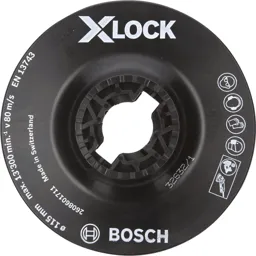 Bosch X Lock Soft Backing Pad - 115mm