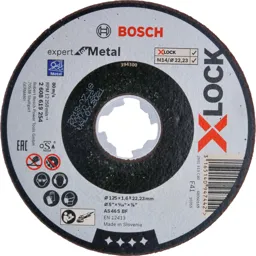 Bosch Expert X Lock Metal Cutting Disc - 125mm, 1.6mm, 22mm