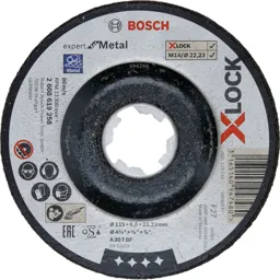 Bosch Expert X Lock Depressed Centre Grinding Disc - 115mm, 6mm, 22mm