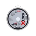 Bosch X Lock Inox Flat Thin Metal Fast Cutting Disc - 125mm, Pack of 1