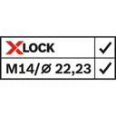 Bosch X Lock Inox Flat Thin Metal Fast Cutting Disc - 125mm, Pack of 1