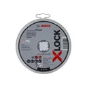 Bosch X Lock Inox Flat Thin Metal Fast Cutting Disc - 125mm, Pack of 10
