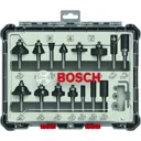 Bosch 15 Piece 1/4" Router Bit Set